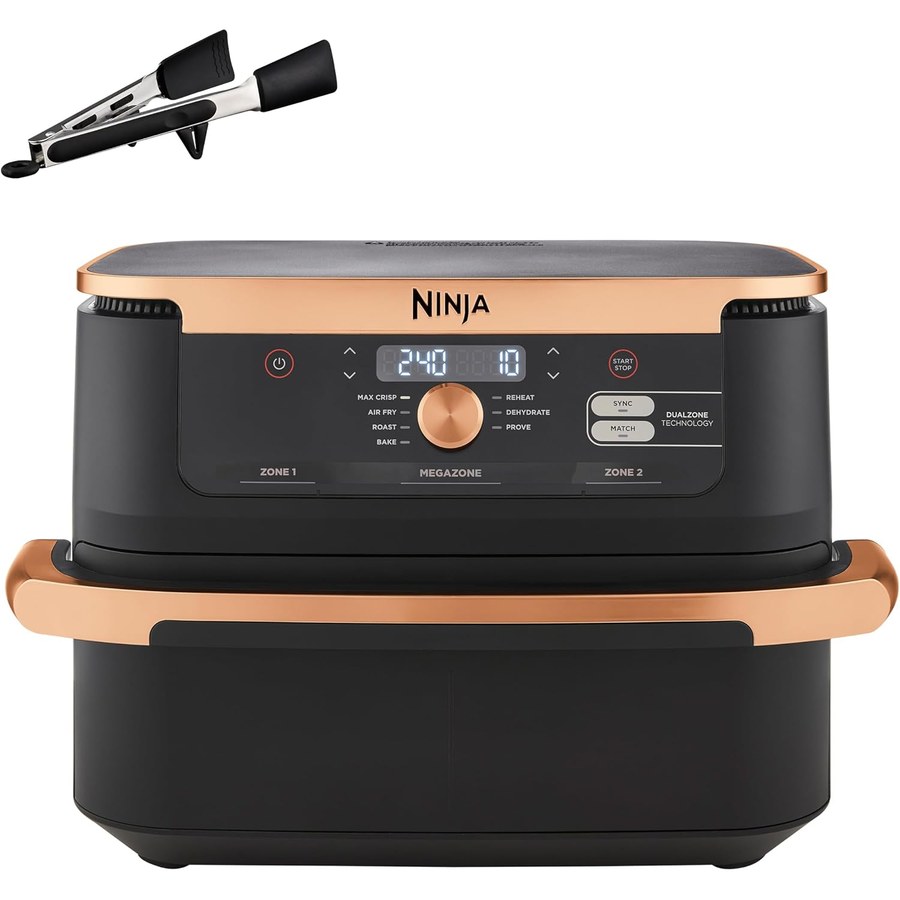 Ninja Foodi FlexDrawer AF500EUCP Air Fryer 10.4 L, copper